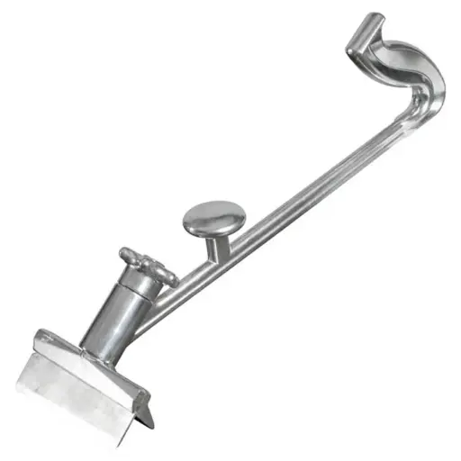 [SCRP-16]  16" Aluminum Grill Scraper with Splash Guard and Dual Handles