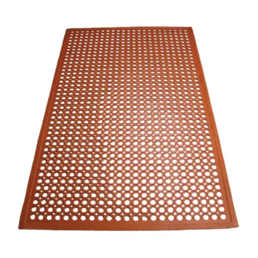 [RBM-35R-R] Rubber Floor Mats, Beveled Edge - Red, Rolled