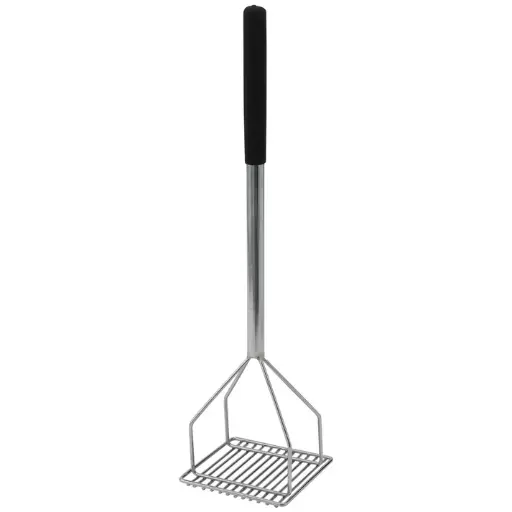 [PTMP-24S]  Potato Masher with Plastic Handle - 5-1/4" Square