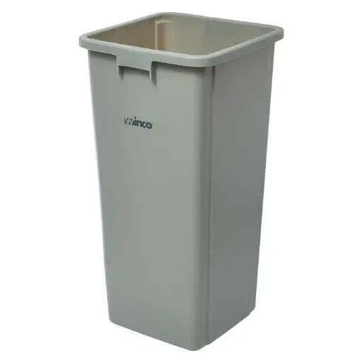 [PTCS-23G] Tall Square Trash Can - 23 Gallon, Gray