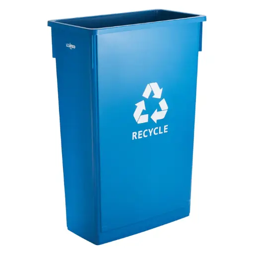 [PTC-23L] 23 Gallon Slender Trash Can, Blue, Recycle