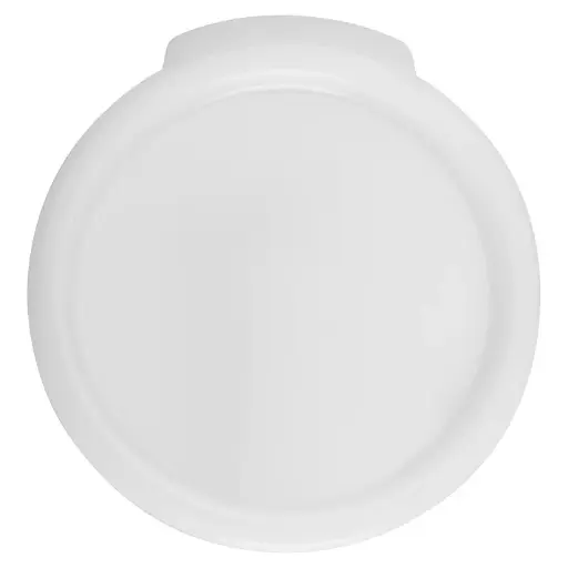 [PPRC-1C] Cover for Round Storage Container, White, Polypropylene - 1 Quart