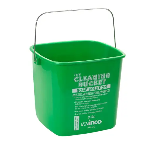 [PPL-3G] Cleaning Bucket - Green Soap, 3 Quart