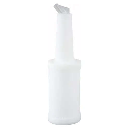 [PPB-1W] Liquor/Juice Pour Bottle - 1 Quart, White