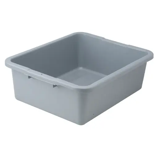 [PLW-7G] Heavyweight Polypropylene Dish Box, 7" Depth - Gray