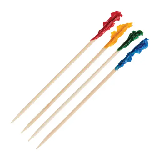 [PK-C4]  Picks, Cellophane Frills, 1,000/bag, 3-15/16"L