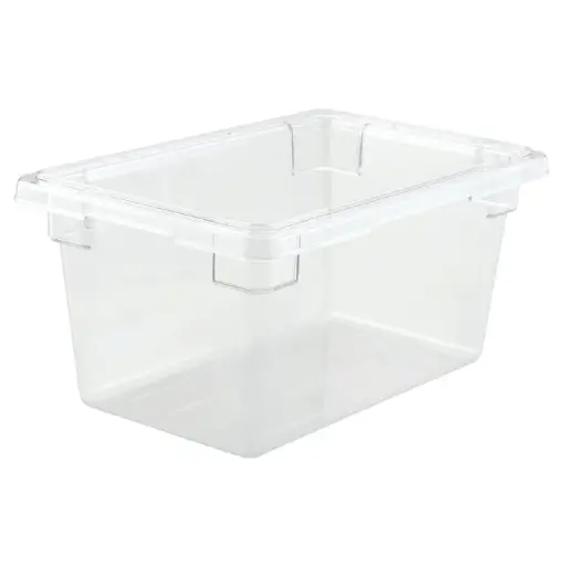 [PFSH-9] Food Storage Box, Clear Polycarbonate - Half, 9"