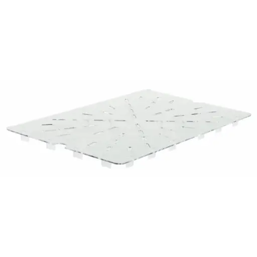  Drain Shelf for PFSF & PFFW series, 13" x 21-1/8", Clear, PC, NSF