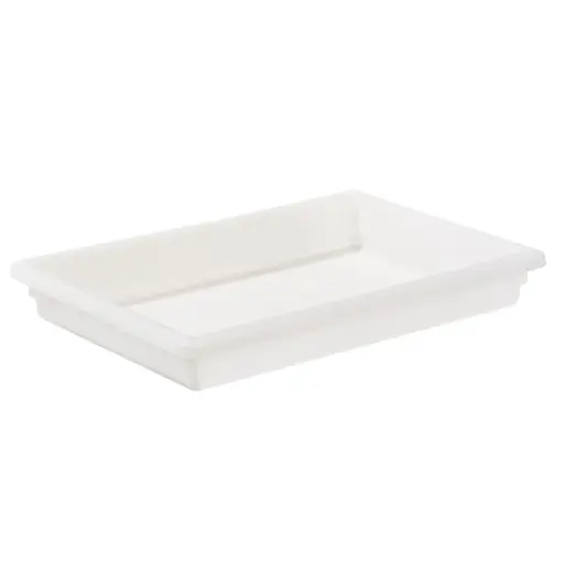 [PFFW-3] Food Storage Box, White Polypropylene - Full, 3"