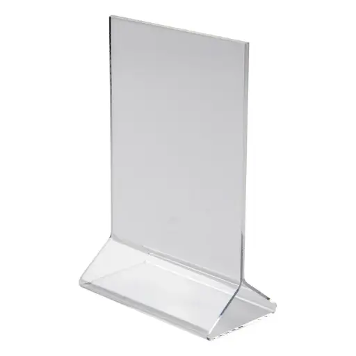 [ATCH-46] Double-Sided Clear Acrylic Menu Stand - 4" x 6"