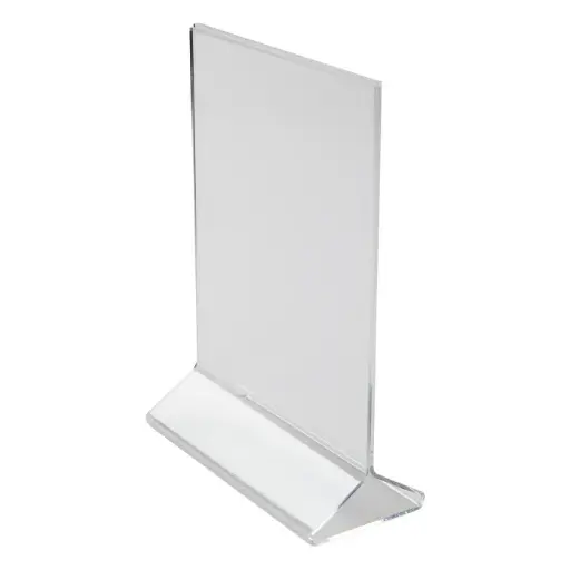 [ATCH-57] Double-Sided Clear Acrylic Menu Stand - 5" x 7"
