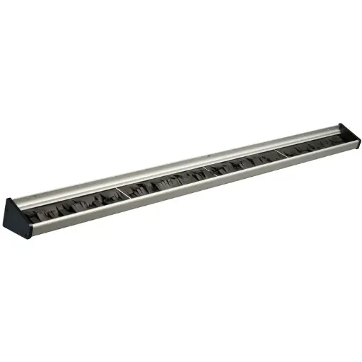 24" Mop/Broom Rack with Rubber Bristles