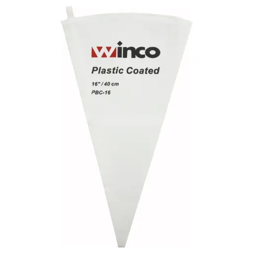 [PBC-16] Pastry Bag, Cotton with Plastic Coating - 16"