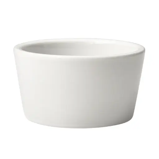 [PRR-6]  Plain Ramekin, 6 oz, White Porcelain, 36 Pieces/Case