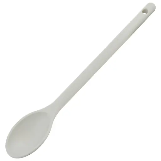[NS-12W] High Heat Nylon Spoon - 12", Off White