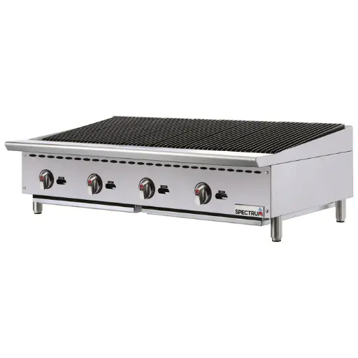 [NGCB-48R] Spectrum Gas Charbroiler, 48" Wide, Natural / LP
