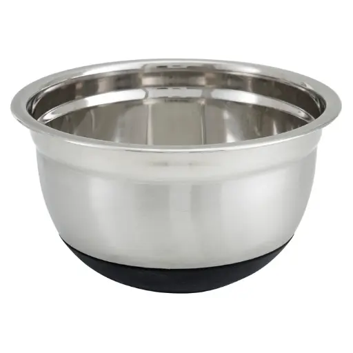 [MXRU-800]  Mixing Bowl, Silicone Base, Stainless Steel - 8 Quart