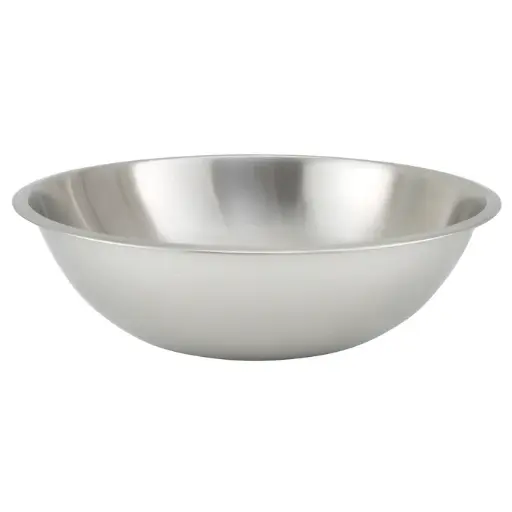 [MXHV-1600] Mixing Bowl, Shallow, Heavy-Duty Stainless Steel, 0.65mm - 16 Quart