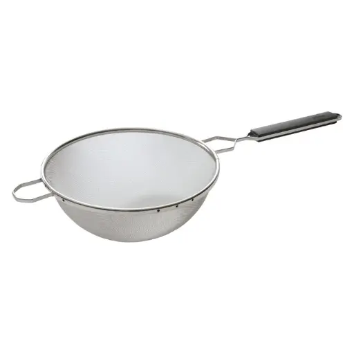 [MSTP-10SM] 10-1/4" Single Medium Mesh Strainer with Plastic Handle