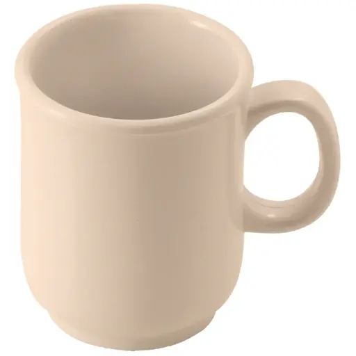 [MMU-8] Melamine 8 oz Boulbous Mugs - Tan