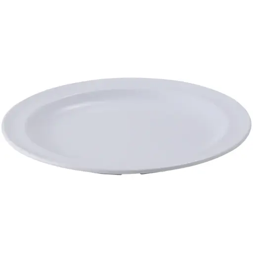 [MMPR-8W] Melamine 8" Round Plates - White