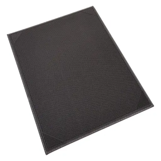 [LMS-811GY]  Single-View Menu Cover - Gray, 8-1/2" x 11"