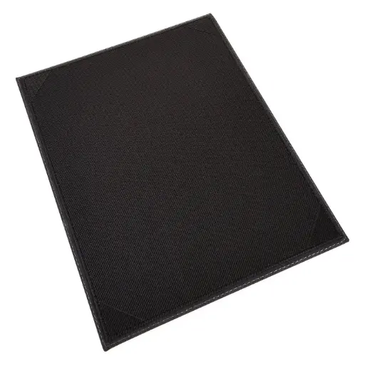[LMS-811BK] Single-View Menu Cover - Black, 8-1/2" x 11"