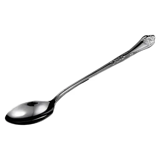 [LE-13] 13" Solid Spoon, Stainless Steel