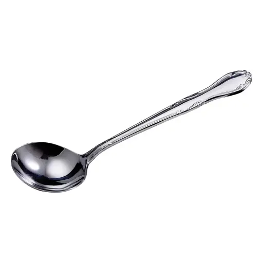 [LE-1] 7" Gravy & Soup Ladle, 1 Ounce, Stainless Steel