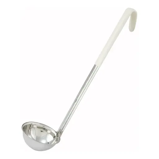 [LDC-3] One-Piece Stainless Steel Ladle, Color-Coded Handles - 3 oz