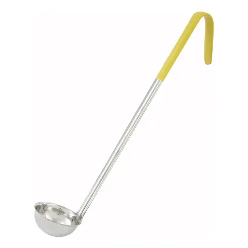 [LDC-1] One-Piece Stainless Steel Ladle, Color-Coded Handles - 1 oz