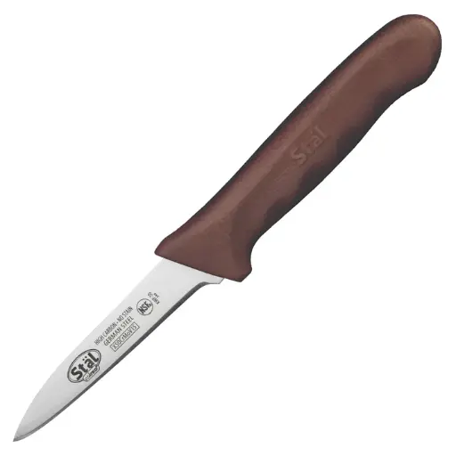 [KWP-30N] Stäl 3-1/4" Paring Knife, 2 per Pack - Brown