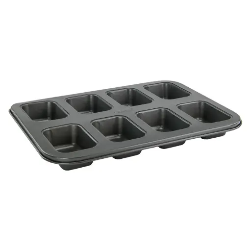 [HLF-8MN]  8-Cup Mini Loaf Pan, Non-stick, Carbon Steel