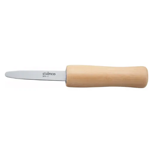 [KCL-2] 2-7/8" Blade Oyster/Clam Knife, Wooden Handle