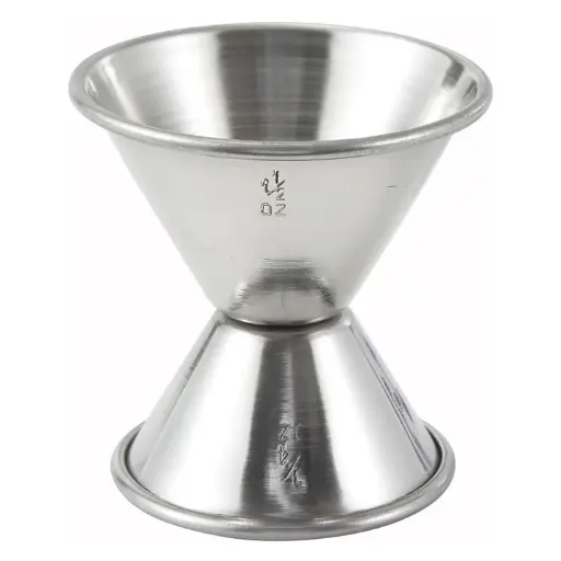 [J-3] Jigger, Stainless Steel - 3/4 x 1-1/2 oz