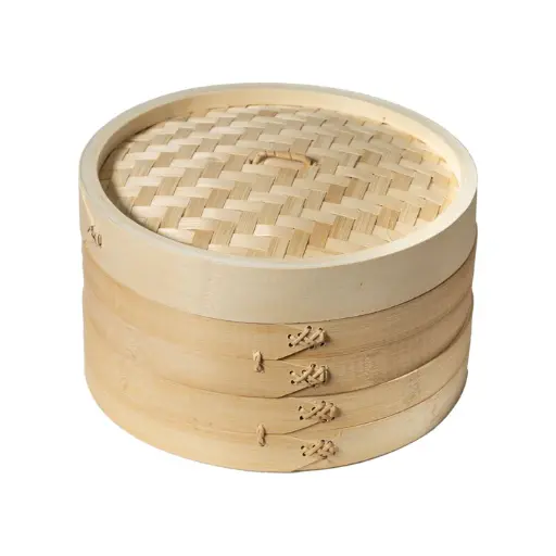 [J26-0013] Joyce Chen 2-Tier Bamboo Steamer Baskets, 10"