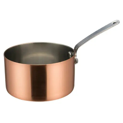 [DCWA-205C] Mini Sauce Pan, Copper-Plated - 4-3-8-dia