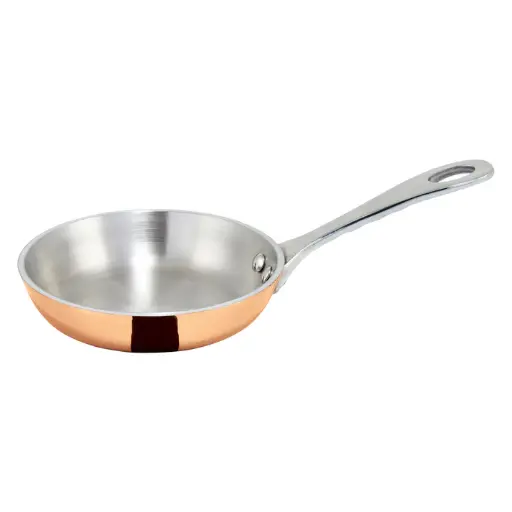 [DCFP-4C] Mini 4" Fry Pan, Copper Plated, 5 oz