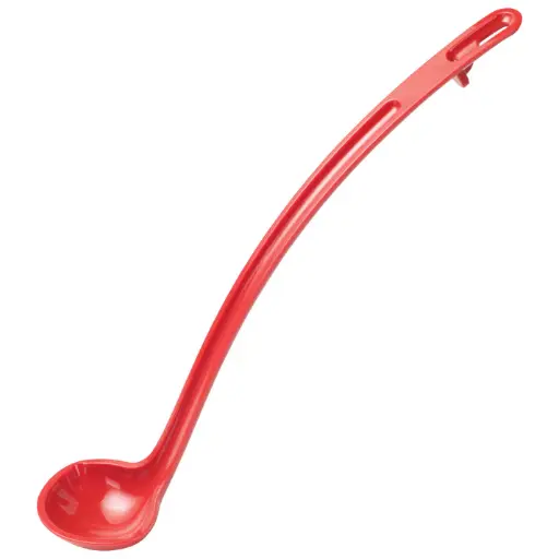 [CVLD-13R] CURV One-Piece Dual Spout Ladle - Red, 13"