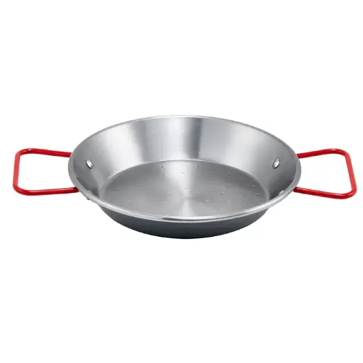 [CSPP-7] Paella Pan, Polished Carbon Steel (Spain) - 7-7/8"