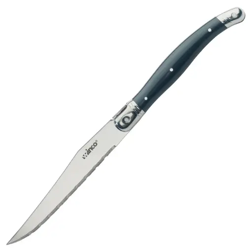 [K-73PC] Euro Slim Steak Knives, 4-3/4" Blade with Pointed Tip