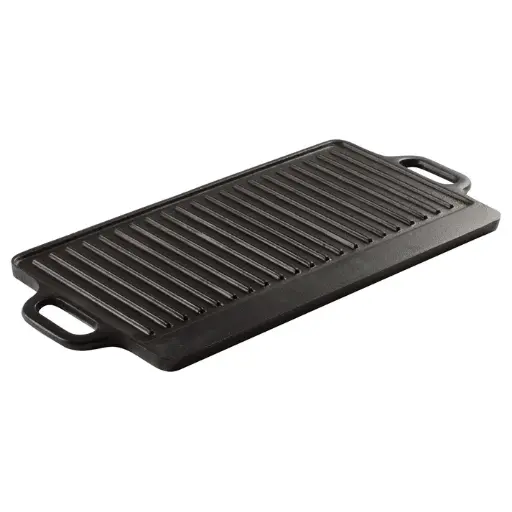 [IGD-2095] Reversible Cast Iron Griddle/Grill, 20" x 9-1/2"