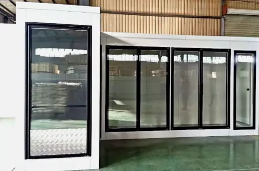 [PU-FR] Single Glass Entrance Door and PU Frame