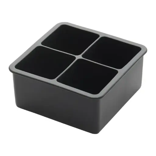 [ICCT-4R] Ice cube tray, 4 compartments