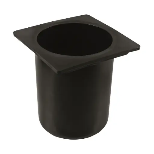[CR-2400] Bar Maid, Bottle Well, Round, Black, Polyethylene