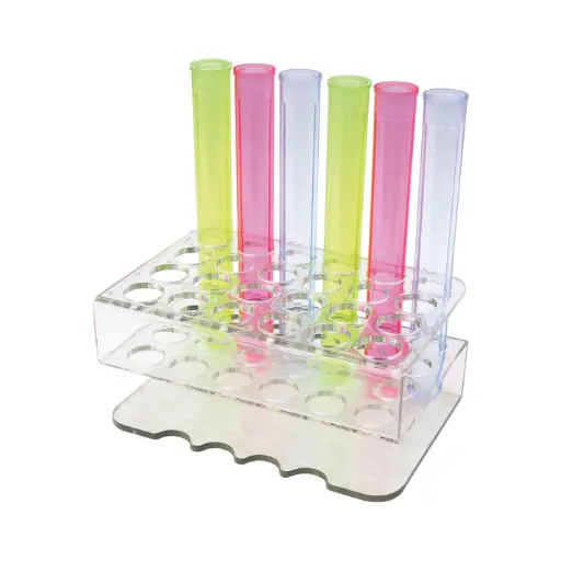 [CR-1600] Bar Maid Rack For Shooter Tubes, 24 Slots, Clear