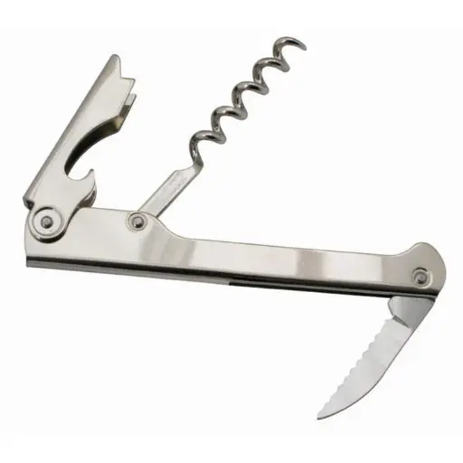 [CO-711] Waiter's Cork Screw, Economy - Stainless Steel
