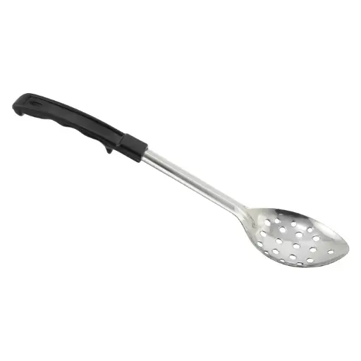 [BHPN-13] Winco Prime Basting Spoon with Stop-Hook ABS Handle - Perforated, 13"