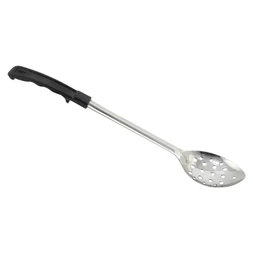 [BHPN-15] Winco Prime Basting Spoon with Stop-Hook ABS Handle - Perforated, 15"