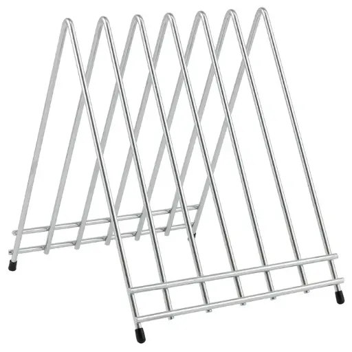 [CB-6L] Cutting Board Rack with 6 slots and Accessory Hooks